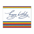 Rainbow Birthday Economy Birthday Card - White Unlined Envelope